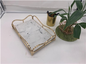 Marble Rotatable Tray