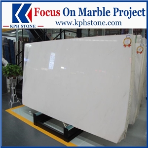 New Lincoln White Marble Slabs Decoration Hotel