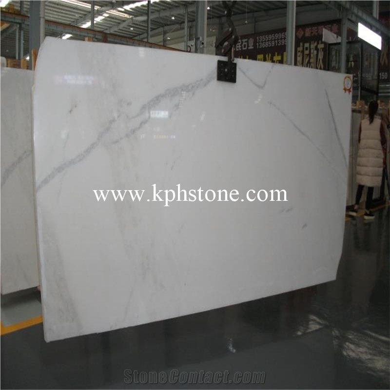 New Lincoln White Marble Slabs Decoration Hotel