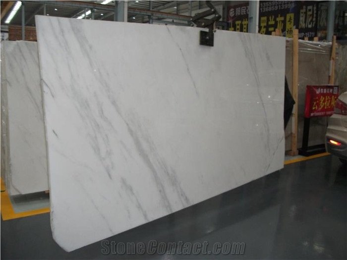 Owe Quarry New Lincoln White Marble Slab