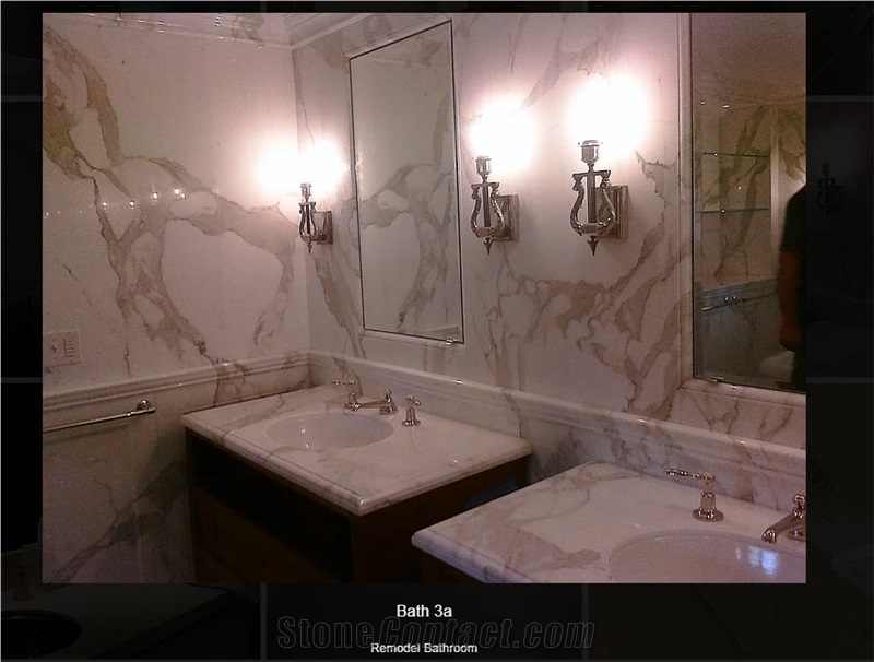 Calacatta Gold Marble Bathroom Renovation