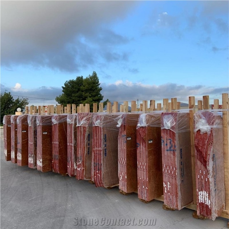 Red Alicante Marble Slabs