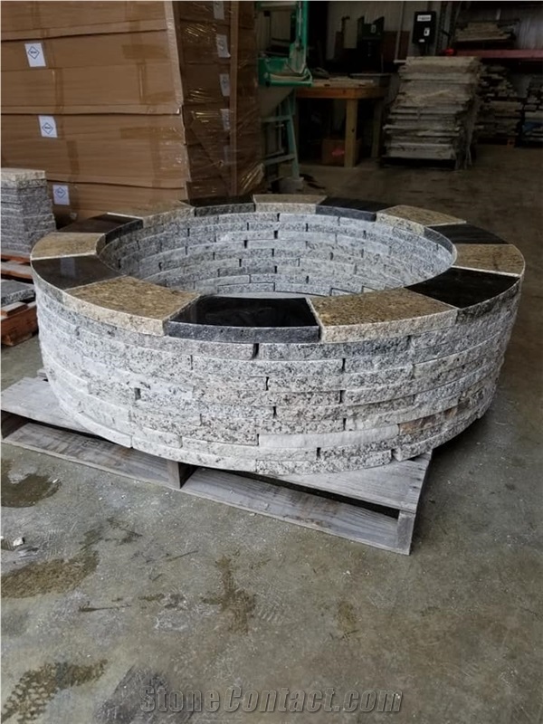 Beautiful Granite Colors on These Fire Pits