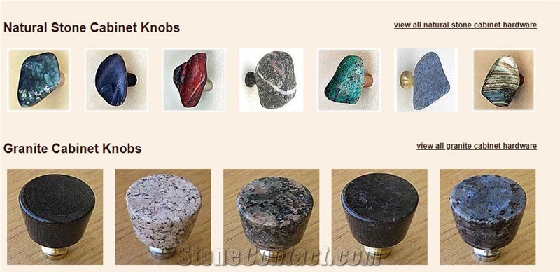 Natural Stone and Granite Knobs / Pulls