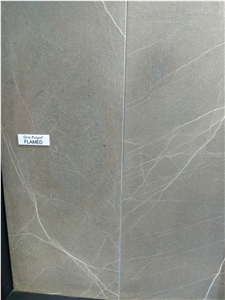 Gris Pulpis Marble Flamed Tiles, Slabs