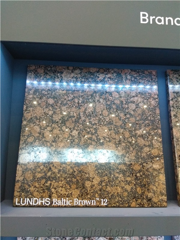 Lundhs Baltic Brown 12 Granite Slabs, Tiles