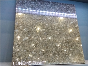 Lundhs Ocean Blue Granite Slabs, Tiles