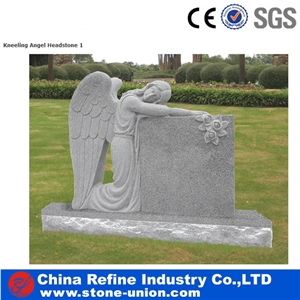 China White Marble Heart Shape Tombstone