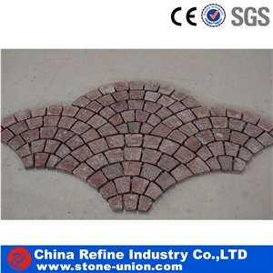 Driveway Red Prophyry Paving Stone