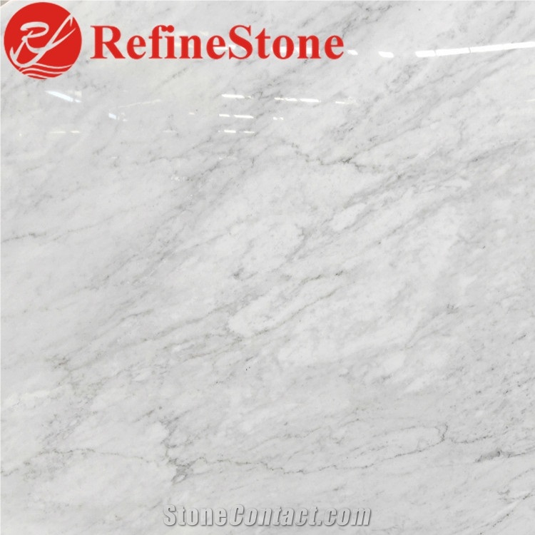 Italy White Carrara Marble Floor Design