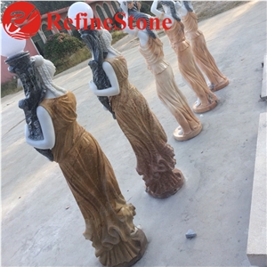 Life Size Marble Human Statue Sculpture for Garden