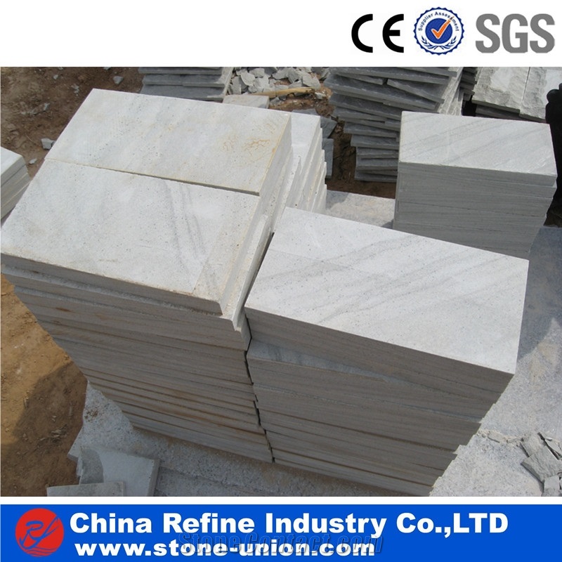 Light Grey Sandstone Wall Covering Paving Tiles