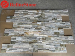 Mixed Golden Quartzite Culture Wall Cladding