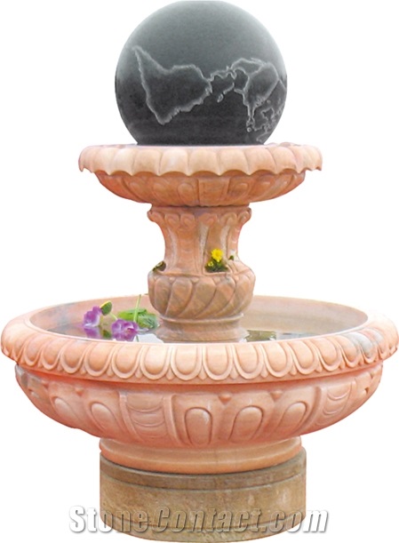 Multicolor Nature Marble Water Fountain