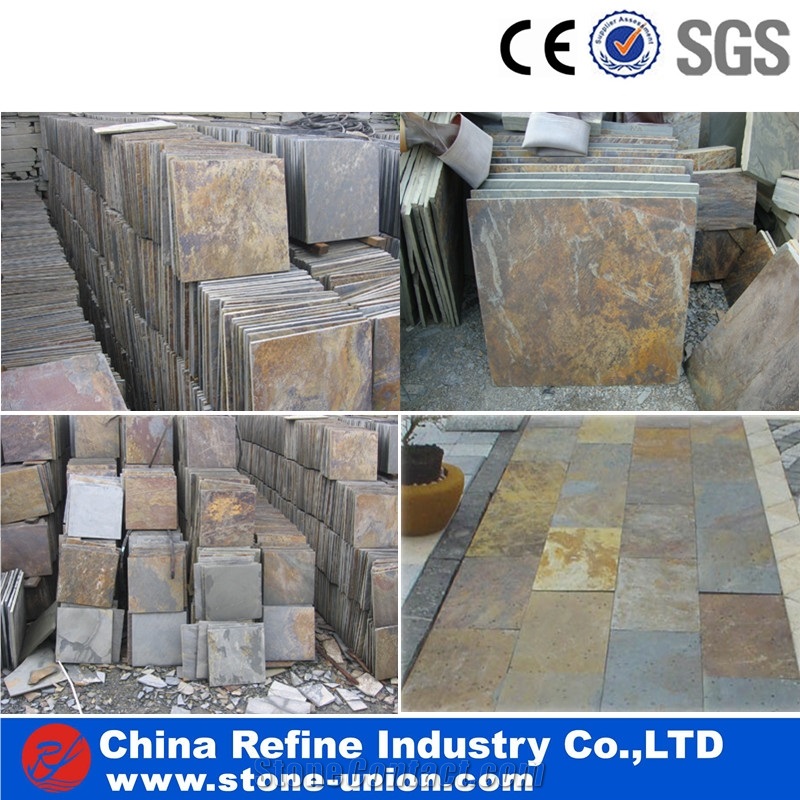 Natural Rusty Slate Tiles Size and Cheap Price