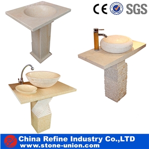 Pedestal Hand Washing Basin for Stone