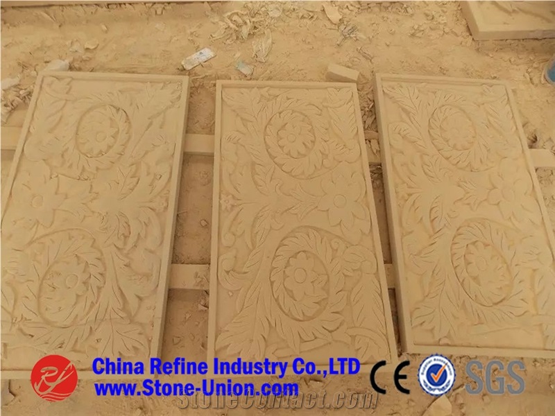 Wholesale Vein Yellow Sandstone Cut to Size