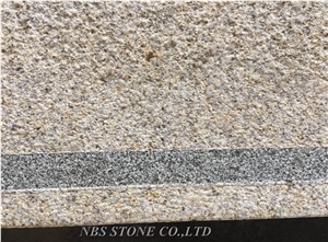 Granite Block Steps with Dark Grey Antislip Strip