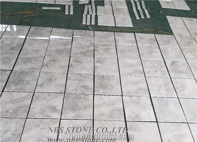 Sliver Clean Marble Slab for Project Covering
