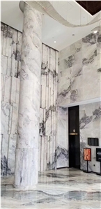 Cloudy White Marble for Feature Wall Covering