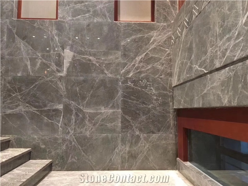 Grey Emperador Marble Flooring Tile