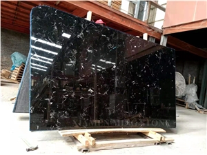 Night Snow Black Marble Slab,China New Nero Irish Marble Glossy Tiles