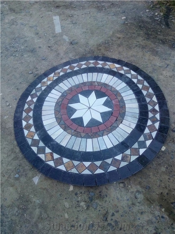 Slate Mosaic Medallion for Floor,Table Top,Wall