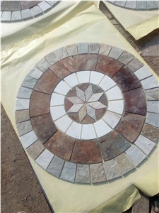 Slate Mosaic Medallion for Floor,Table Top,Wall