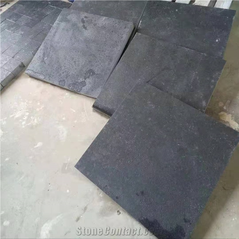 Black Basalt Tiles Flamed