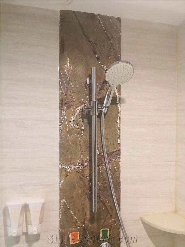 Beautiful Rain Forest Brown Marble for Decoration