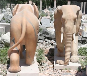 Elephant Stone Statues