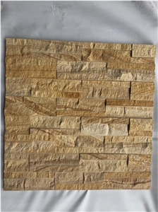 Natural Stone Culture Yellow Color Cladding Stone