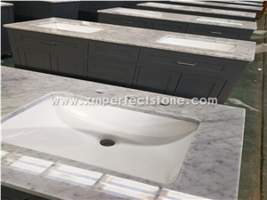 Carrara White Marble Vanity Top Bathroom Top