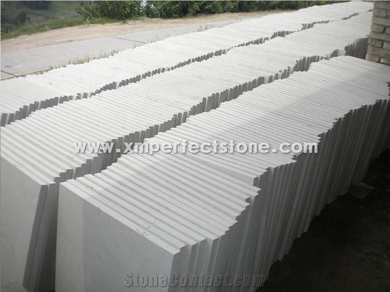 Chinese White Sandstone Tile Machine Cut Sandstone