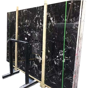 China Black & White Spots Century Ice Black Marble