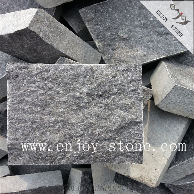 G684 Black Granite Cube Stone,Natural Split,Paver