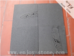 Hainan Black Basalt,Floo Tile&Slab,Honed Stone