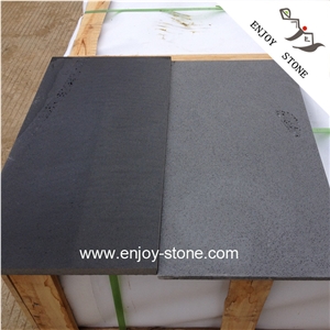 Hainan Dark Black Basalt Tiles Flooring Tile