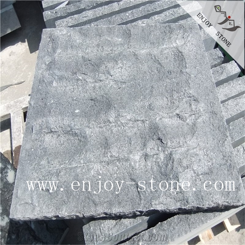 Honed G684 Ganite,Black Stone Tile&Slab,Bullnose