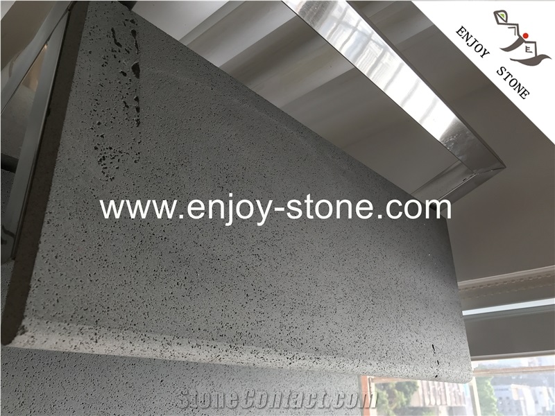 Light Grey Pool Pavers Bullnose Coping