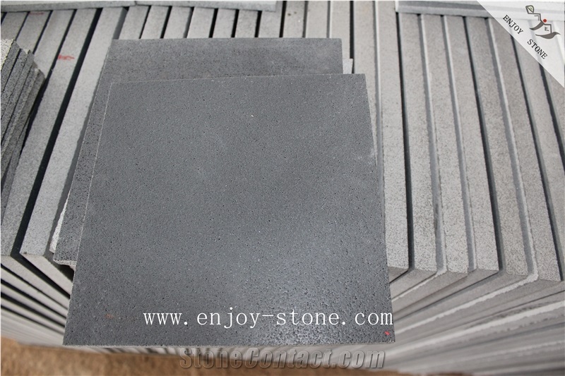 Sandblasted,Hainan Grey Basalt,Floor Application