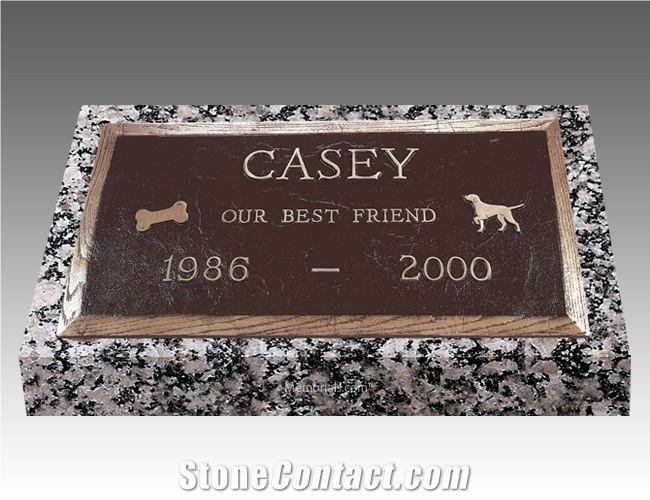 Carving Polished Pet Memorial Headstone