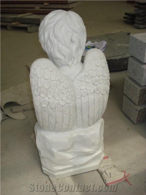 Cemetery Angel Statue Monument with Custom Design