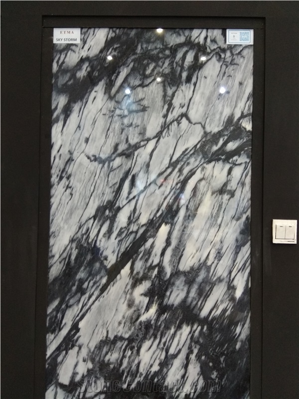 Sky Storm Marble Slabs, Cut to Size