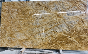 YUANDA Amber Grey Gold Marble Slabs Natural Stone
