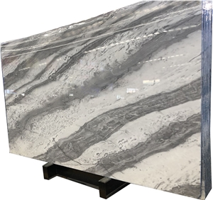 YUANDA Ice Grey White Vein Natural Marble Slabs Wholesale
