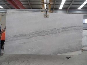 Bookmatched Honed Ariston Grey Marble Slabs