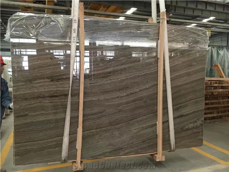 Cheap Price Polished Kylin Wood Marble Slabs