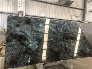 Cheap Price Polished Lemurian Blue Granite Slabs
