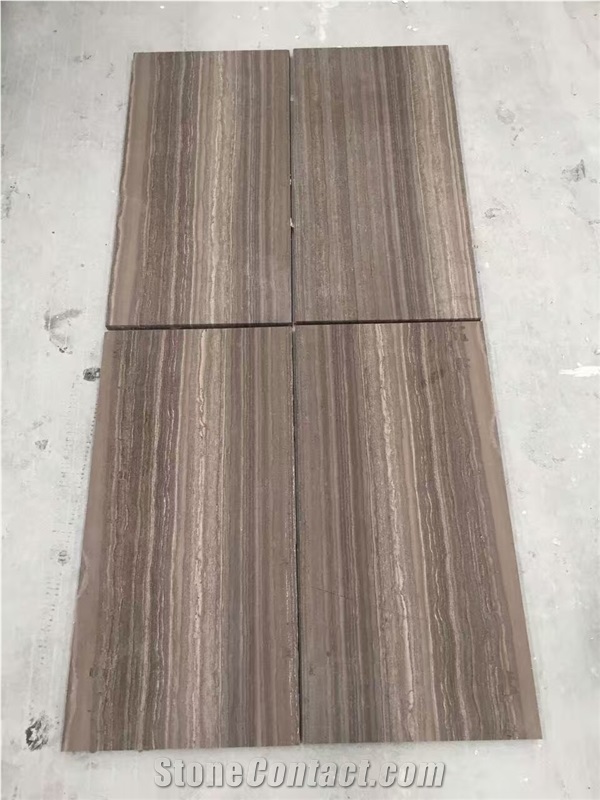 High Polished Coffee Wood Vein Marble Tiles